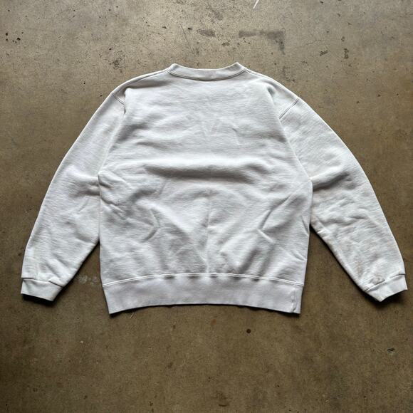 Vintage 90's Southwestern Navajo Circle of Life White Crewneck Sweatshirt Sz L - Picture 3 of 6